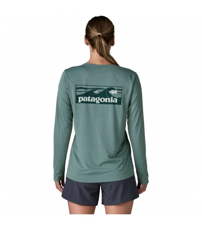 Тениска Patagonia Long Sleeved Capilene Cool Daily Shirt - Boardshort Logo W's
